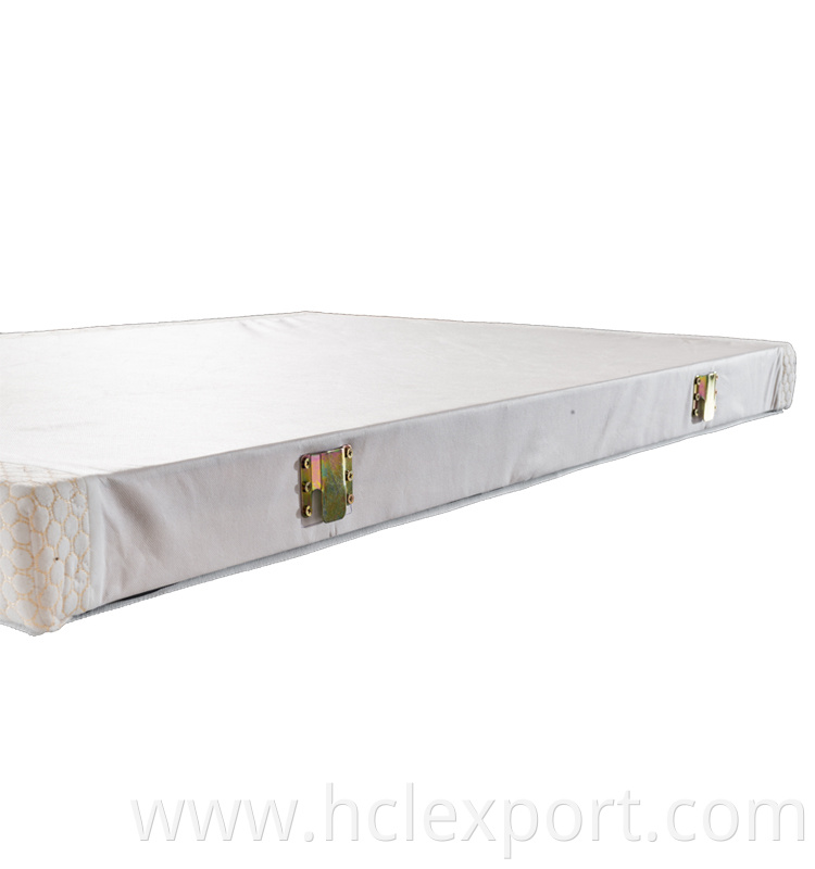 Double folding foldable bed base frame wood